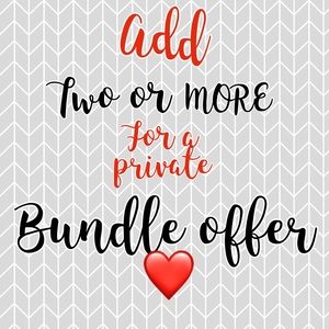 Add two or more to bundle for a discounted offer!
